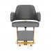 Hairdressing chair GABBIANO LINZ NQ GOLD Grey